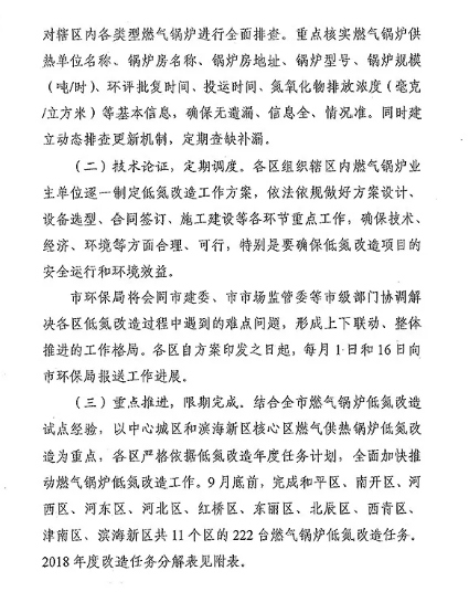 氮氧化物排放,燃气锅炉低氮改造,天津