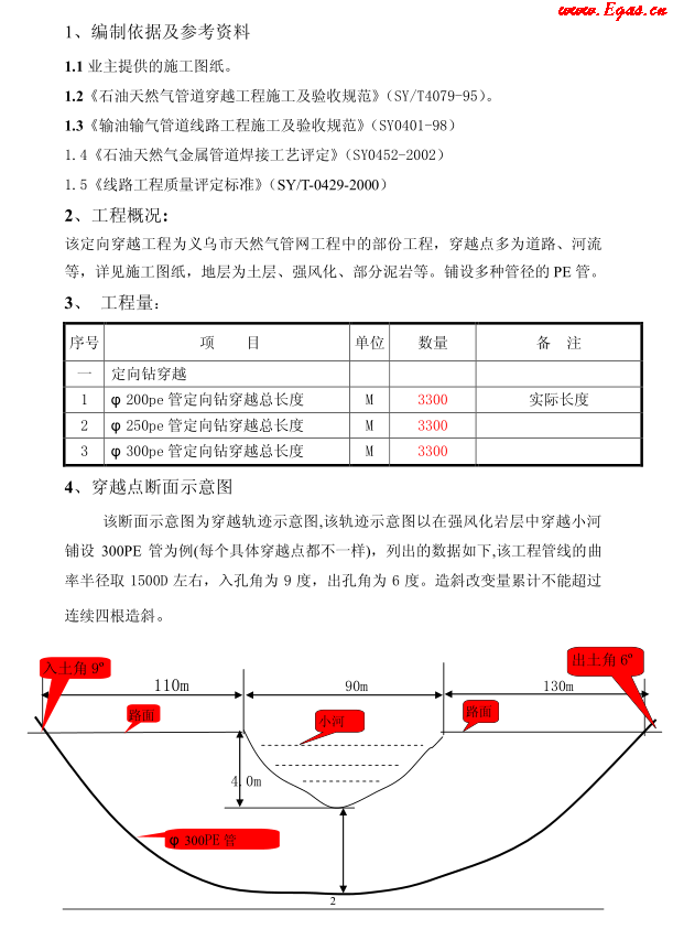 某燃气中压管道定向钻（穿越风化层）施工方案.png