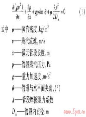 蒸汽管网数值模拟研究