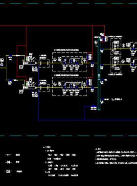 某高中压调压站工程工艺管道仪表流程图DWG文件