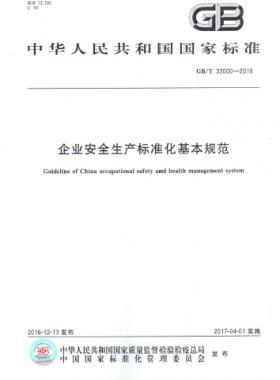 企业安全生产标准化基本规范国标/T 33000-2016