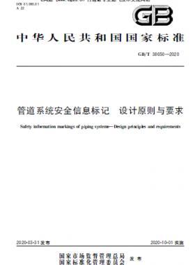 管道系统安全信息标记 设计原则与要求